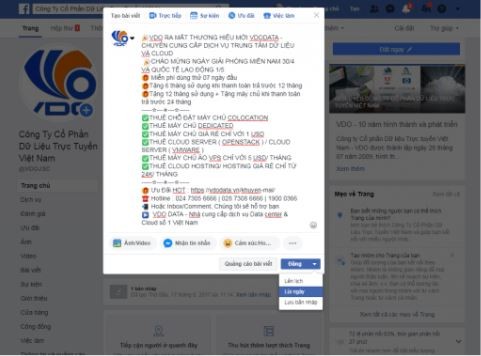Đăng bài lên trang group trong một khoảng thời gian nhất định